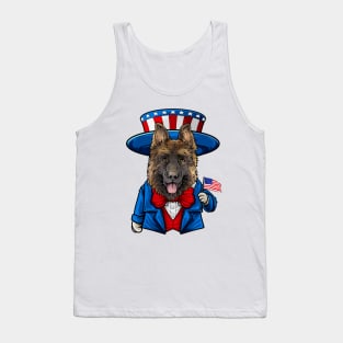 Fourth of July German Shepherd Tank Top